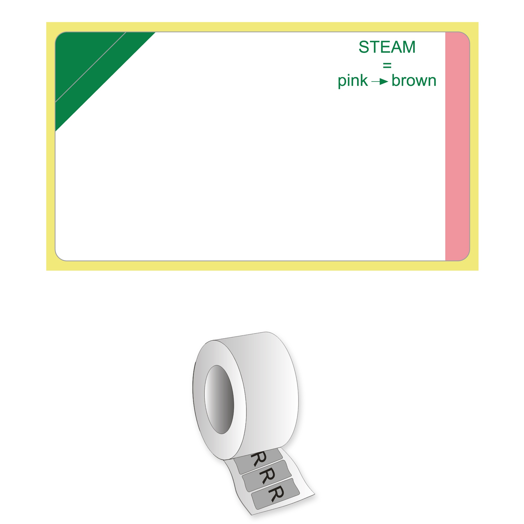 Paper labels on reel Image